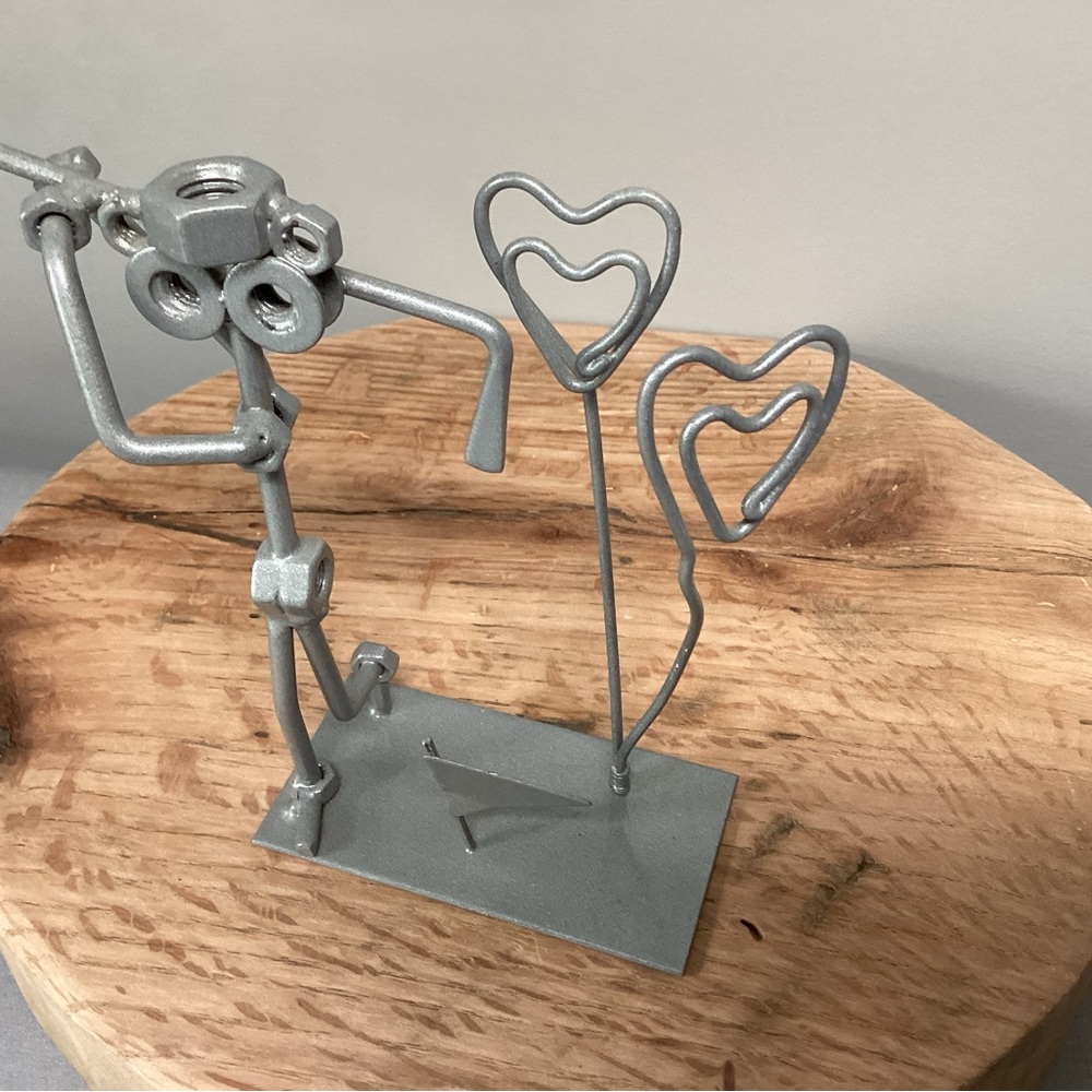 Golf Metal Crafted Art Sculpture - Unique - Business Card or Note Holder - Rare - Picture 4 of 9